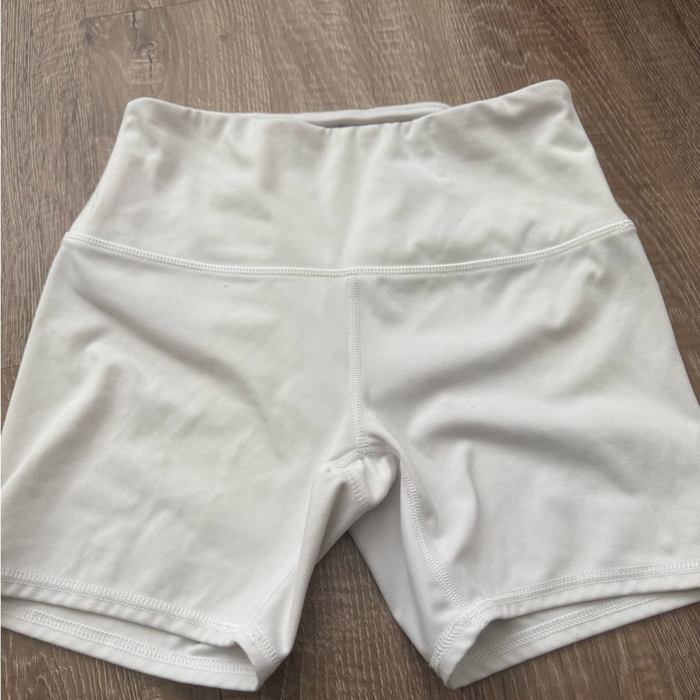 White Bike Shorts Classic Design